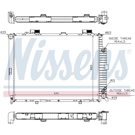 Nissen Nissens Radiator, 62689A 62689A